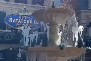 Así se congelaron las fuentes de Walt Disney World en Orlando, Florida (+Video) 