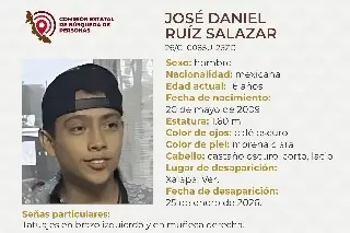 Menor de edad desaparece en Xalapa, Veracruz; estas son sus características 