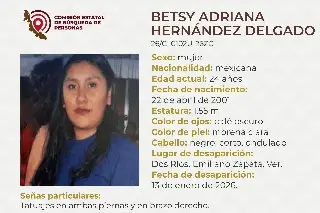 Joven mujer desaparece en Emiliano Zapata, Veracruz; conoce sus características