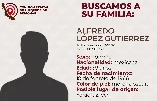 Buscan a familia de hombre que está bajo resguardo; sería originario de Veracruz