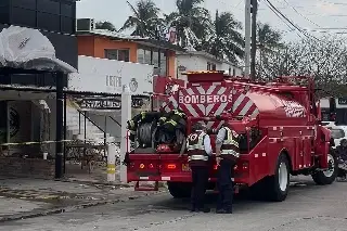 Se registró un incendio en local de carnes en Veracruz 