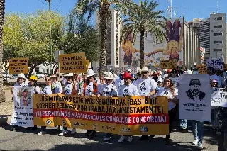 Exigen justicia durante marchas por mineros secuestrados y asesinados en Sinaloa