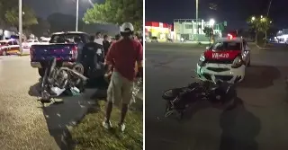 Noche de choques este domingo: tres motociclistas lesionados en Veracruz