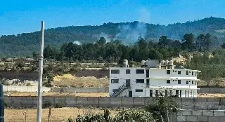 Controlan incendio forestal en 'El cerro', cerca de Perote
