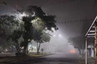 Niebla cubrió Veracruz puerto durante la madrugada de este domingo