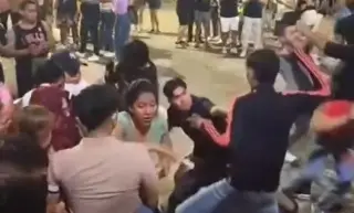 Captan batalla campal tras primer desfile del Carnaval de Veracruz (+Video)