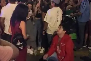 ¡Soldado caído! Mujer rechaza propuesta de matrimonio en Malecón de Veracruz (+Video)