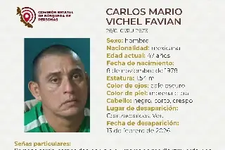 Piden apoyo para localizar a hombre desaparecido al sur de Veracruz; es sordo