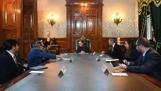 Sheinbaum se reúne con la directora ejecutiva de S&P Global, en Palacio Nacional