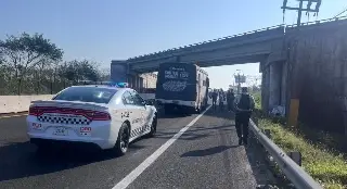 Un hombre resultó lesionado al ser atropellado en carretera de Veracruz 