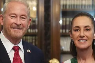 Embajador de EU en México, Ronald Johnson, se reúne con Sheinbaum