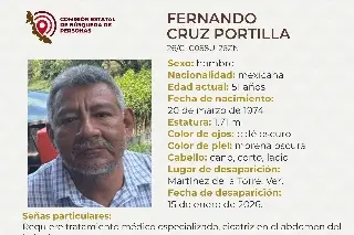 Desaparece hombre al norte de Veracruz; aquí sus características 