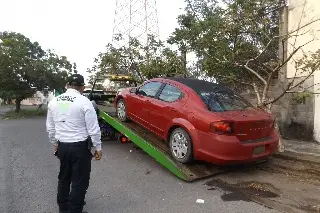 Así puedes reportar autos maceta en Veracruz