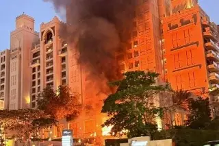 Video: se reporta incendio en hotel de lujo en Dubái