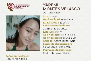 Joven mujer desaparece al sur de Veracruz; tiene cicatriz en el tórax