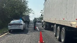 ¿A qué altura? Se registra cierre parcial de circulación en autopista de Veracruz
