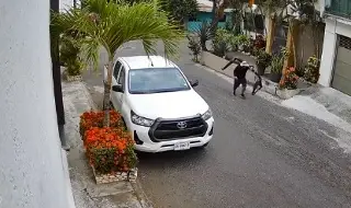 Exhiben robo de autopartes en colonia de Boca del Río, Veracruz