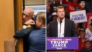 Senador de EU le rompe el brazo a marine veterano que protestó contra la guerra con Irán (+VIDEO)