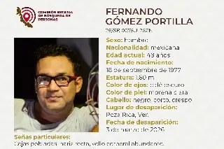 Desaparece hombre al norte de Veracruz; estas son sus características 