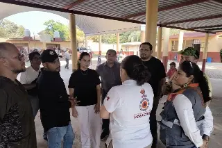 Instalan refugios temporales por incendio en pozo KREM 1, en las Choapas, Veracruz