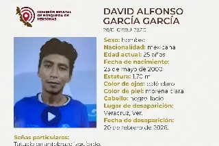 Piden apoyo para localizar a joven desaparecido en el puerto de Veracruz 