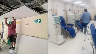 IMSS atiende fuga de agua en el Hospital General de Zona No. 71 de Veracruz