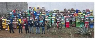 Megacateo en Córdoba; aseguran 193 máquinas tragamonedas