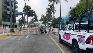 ¡Precaución! Hay cierre vial en el bulevar Ávila Camacho en Veracruz 