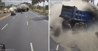 Brutal accidente deja 4 muertos en autopista de Guatemala; quedó grabado en video