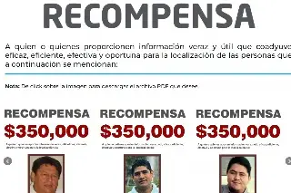 ¿Por qué la Fiscalía de Veracruz está ofreciendo recompensas?