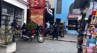 Fuga de gas provoca movilización en restaurante del centro de Xalapa