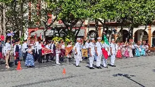 Realizan demostración de escoltas en Veracruz