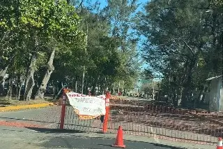 Hay cierre vial en avenida Miguel Ángel de Quevedo en Veracruz (+Video)