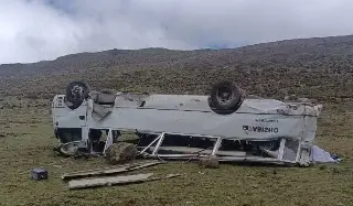 Al menos 9 muertos y 15 heridos deja accidente de bus turístico en Andes de Perú