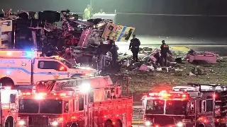 Difunden momento del choque de avión de Air Canada en aeropuerto de Nueva York (+Video)