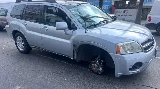 Accidente vial en avenida Miguel Alemán de Veracruz 