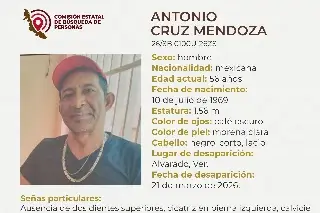Desaparece hombre en Alvarado, Veracruz; estas son sus características 