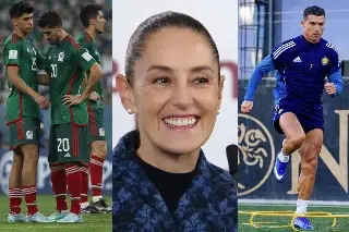 Sheinbaum lamenta que no esté Cristiano Ronaldo; confía en triunfo del Tri ante Portugal