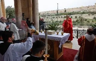 Por primera vez en siglos, no hubo misa de Domingo de Ramos en la capilla del Santo Sepulcro