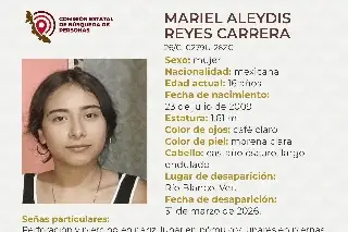 Menor de edad desaparece en Río Blanco, Veracruz; estas son sus características 