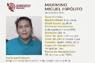 Desaparece hombre al sur de Veracruz; aquí sus características 