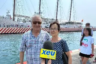 El inesperado momento en que españoles en México se toparon con el velero insignia de su país en Veracruz