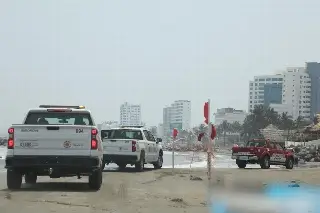 Hay bandera roja en playas de Boca del Río este Viernes Santo 