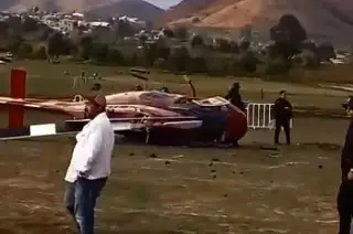 Cae helicóptero turístico en evento de Semana Santa en Michoacán