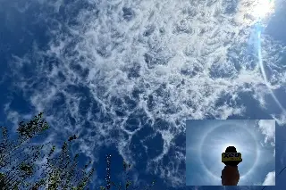 No son neuronas; captan extrañas nubes en Veracruz seguido de halo solar