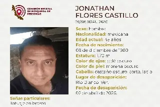 Desaparece hombre en Río Blanco, Veracruz; estas son sus características 