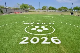 Avanza construcción de canchas de futbol en Veracruz rumbo al Mundial 2026 