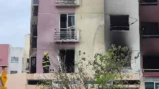 Cuatro menores de edad resultan lesionados por explosión en edificio de Veracruz