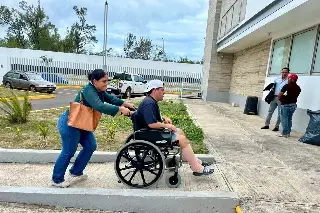 No voy a quedar al 100, lamenta lesionado de accidente en Las Bajadas con trailer cervecero