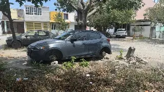 Roban llantas a vehículos en Veracruz